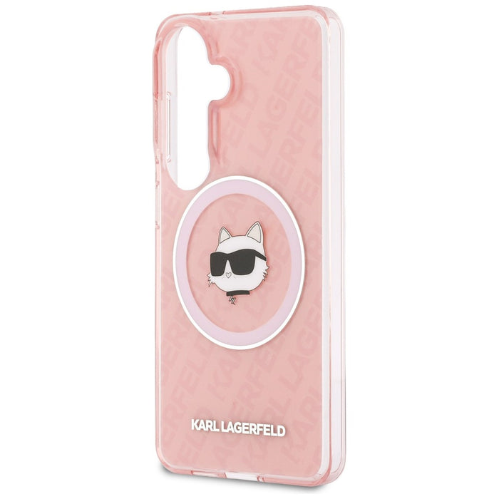 Karl Lagerfeld IML Repeated Choupette MagSafe Case for Samsung Galaxy S26 Plus - Pink