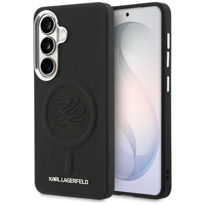 Karl Lagerfeld Embossed Ring Initials MagSafe Case for Samsung Galaxy S26 - Black