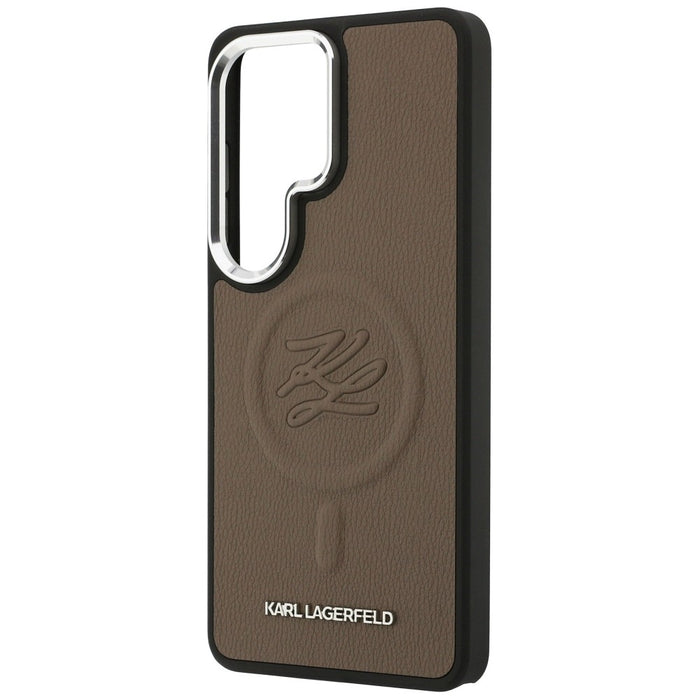 Karl Lagerfeld Embossed Ring Initials MagSafe Case for Samsung Galaxy S26 Ultra - Brown