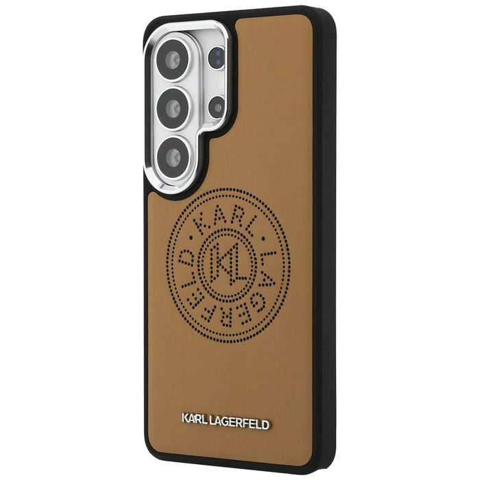 Karl Lagerfeld Perforated KL MagSafe Case for Samsung Galaxy S26 Ultra - Brown