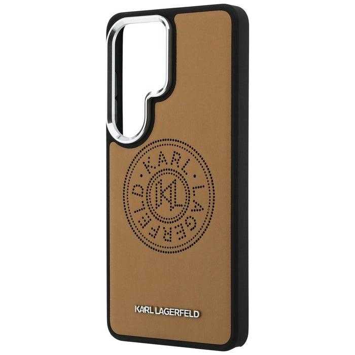 Karl Lagerfeld Perforated KL MagSafe Case for Samsung Galaxy S26 Ultra - Brown