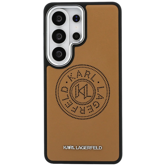 Karl Lagerfeld Perforated KL MagSafe Case for Samsung Galaxy S26 Ultra - Brown