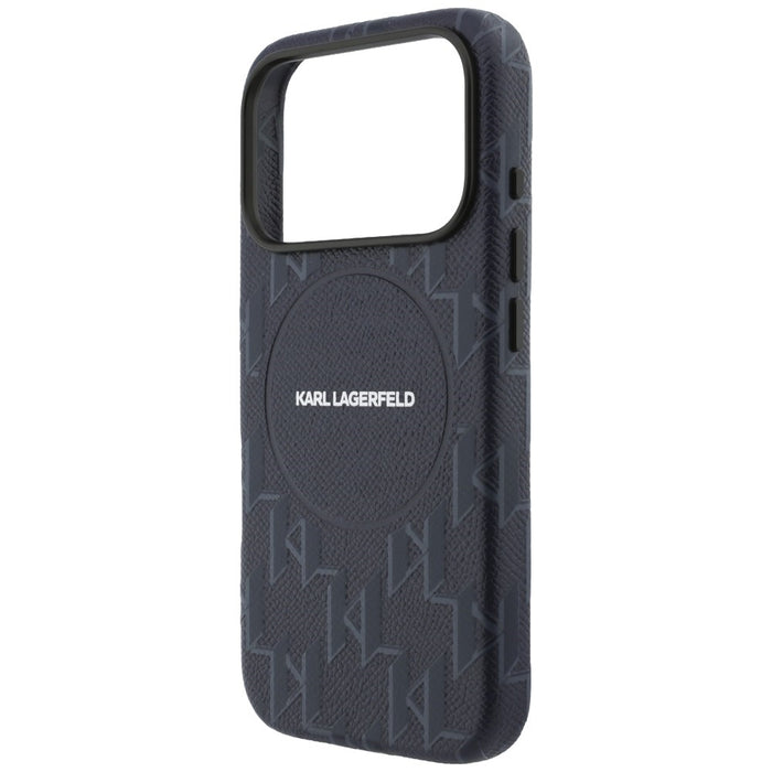 Karl Lagerfeld Monogram Logo MagSafe Case for iPhone 17 Pro Max - Blue
