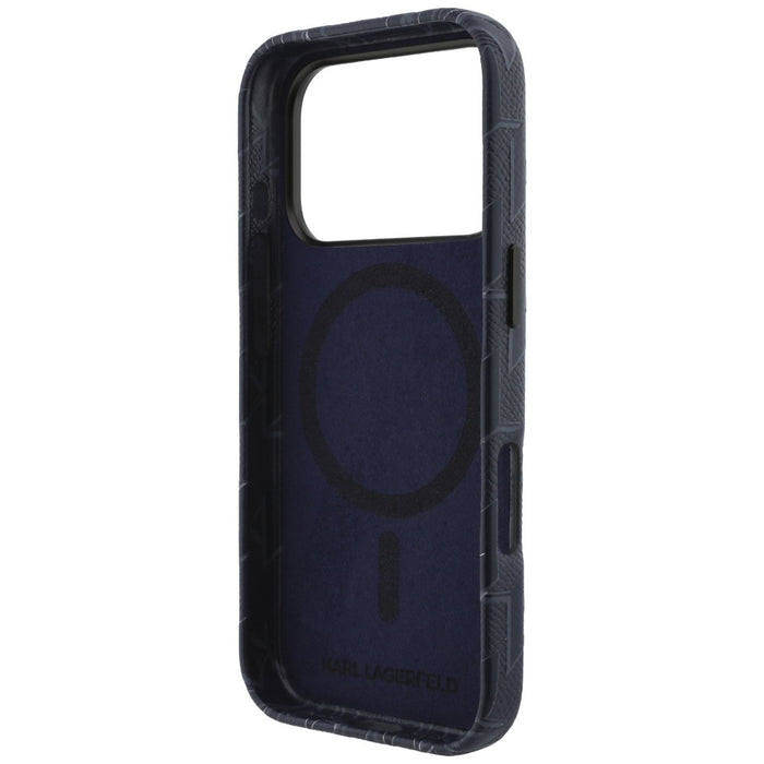 Karl Lagerfeld Monogram Logo MagSafe Case for iPhone 17 Pro Max - Blue