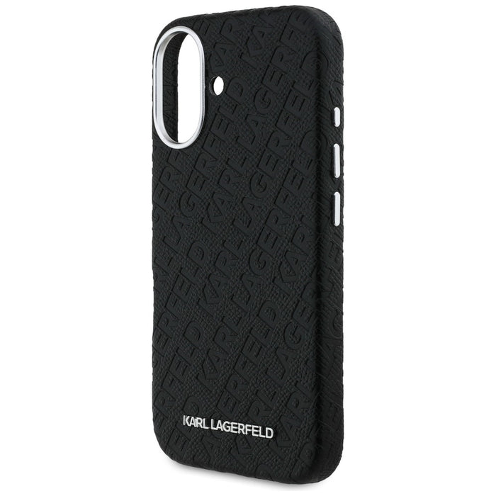 Karl Lagerfeld FW Stamped Karl MagSafe iPhone 16 Case - Black