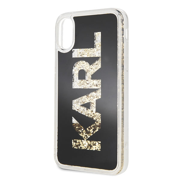Karl Lagerfeld Karl Logo Glitter iPhone X/Xs Case - Black