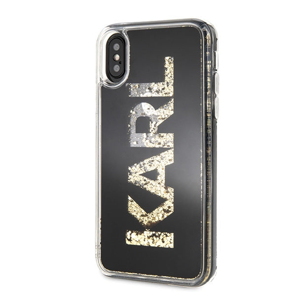 Karl Lagerfeld Karl Logo Glitter iPhone X/Xs Case - Black