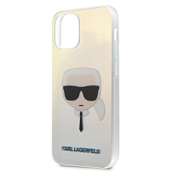 Karl Lagerfeld Iridescent Karl's Head Case for iPhone 12 mini - Multicolor