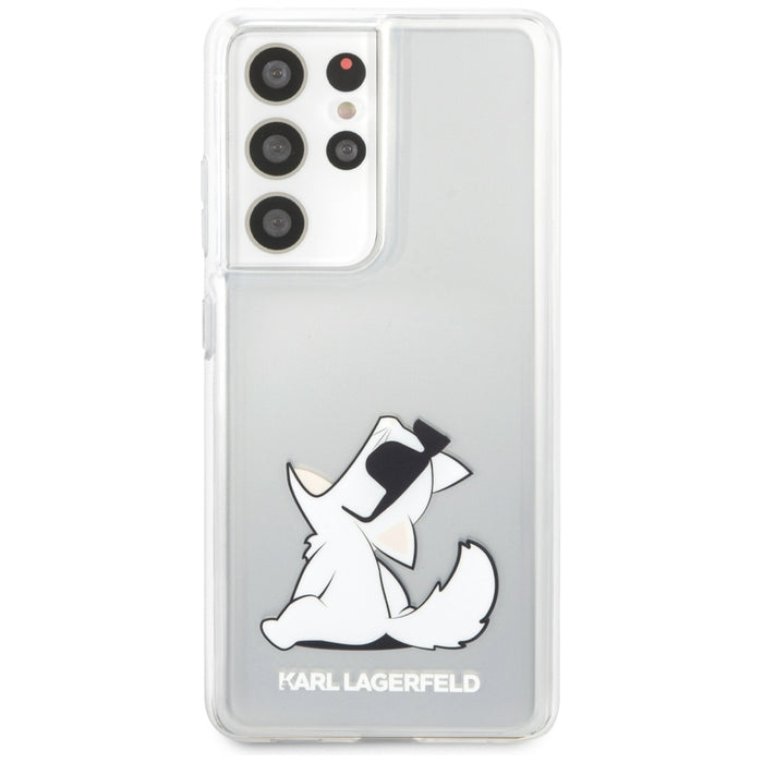 Karl Lagerfeld Choupette Fun Case for Samsung Galaxy S21 Ultra - Transparent