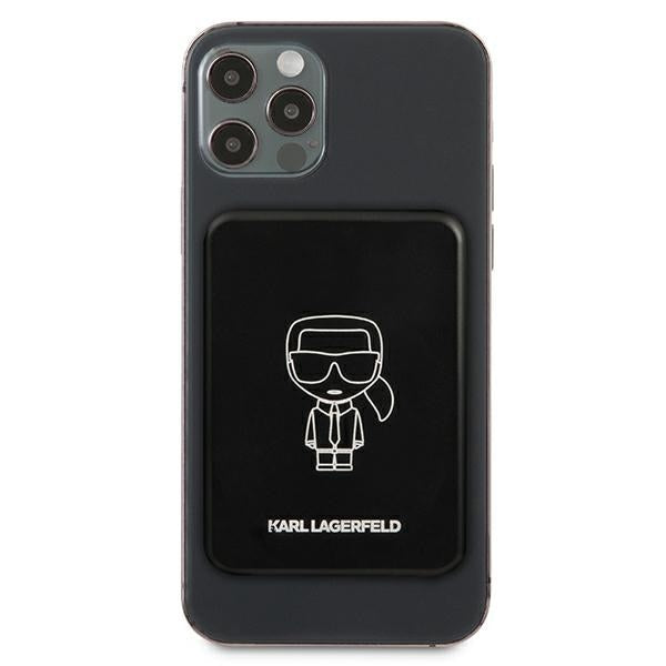 Karl Lagerfeld 3000mAh Inductive Powerbank with MagSafe - Black