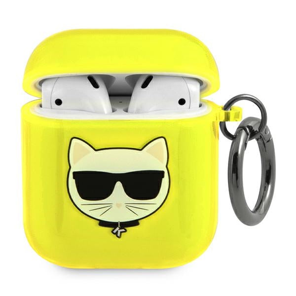 Karl Lagerfeld Choupette Case for AirPods 1/2 - Yellow