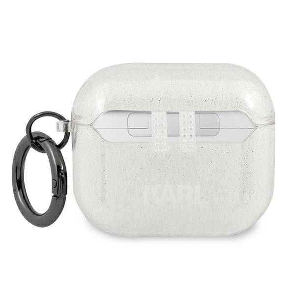 Karl Lagerfeld Glitter Choupette case for AirPods 3 - silver