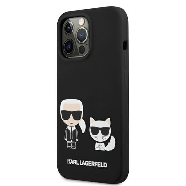 Karl Lagerfeld KLHCP13LSSKCK iPhone 13 Pro / 13 6.1" hardcase black/black Silicone Karl &amp; Choupette