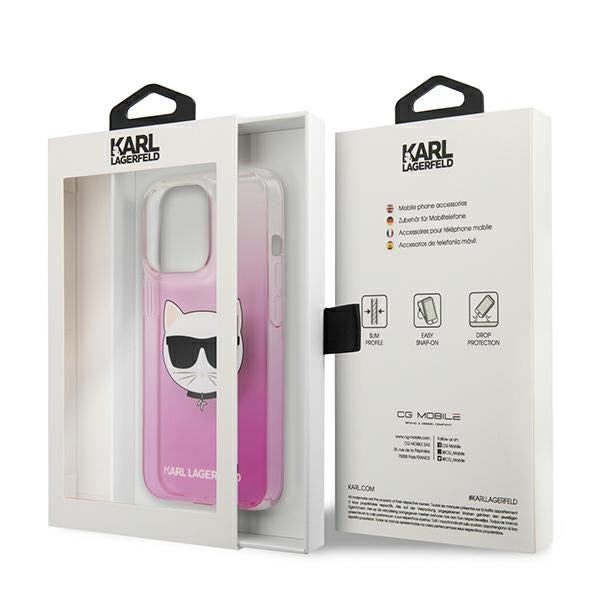 Karl Lagerfeld Choupette Head Case for iPhone 13 Pro Max - Pink