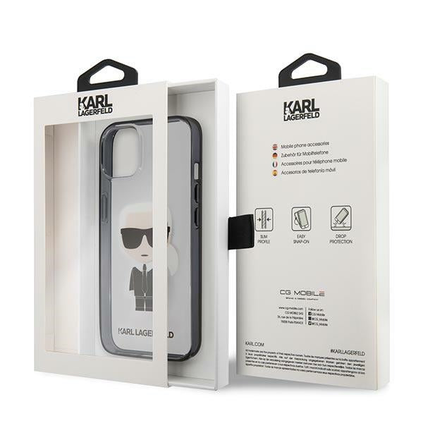 Karl Lagerfeld Iconik Karl Case for iPhone 13 mini - Transparent