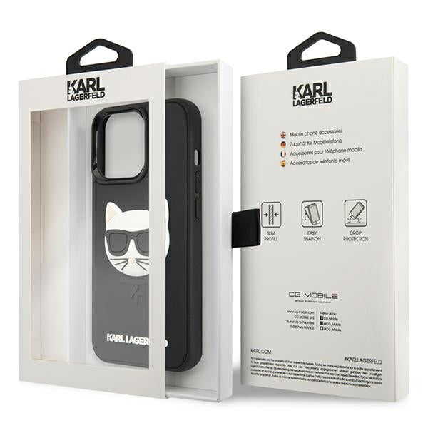 Karl Lagerfeld 3D Rubber Choupette Case for iPhone 13 Pro / iPhone 13 - Black