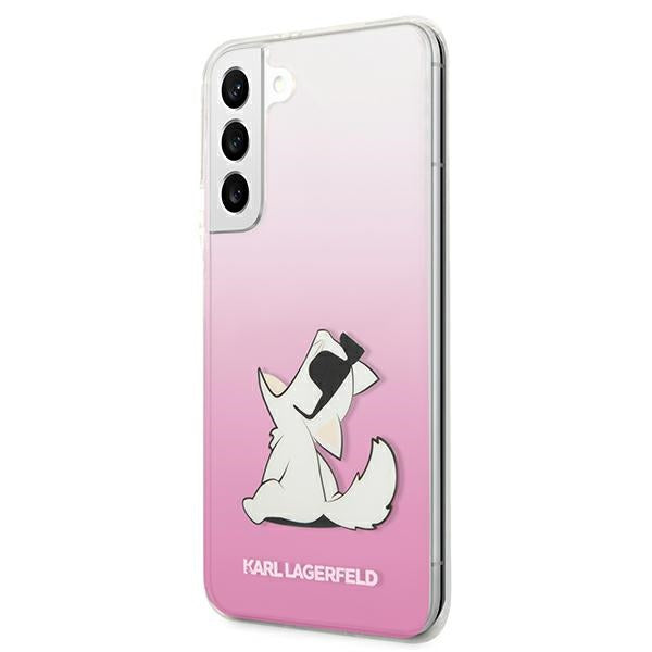 Karl Lagerfeld Choupette Eat Case for Samsung Galaxy S22+ - Pink