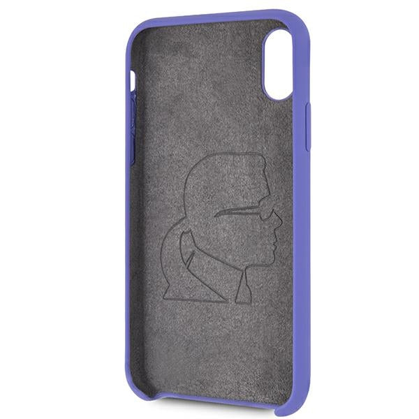Karl Lagerfeld Silicone iPhone X/Xs Case - Purple