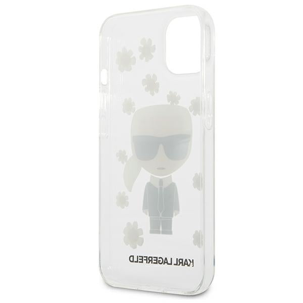 Karl Lagerfeld Flower Ikonik Karl Case for iPhone 13 mini - Transparent