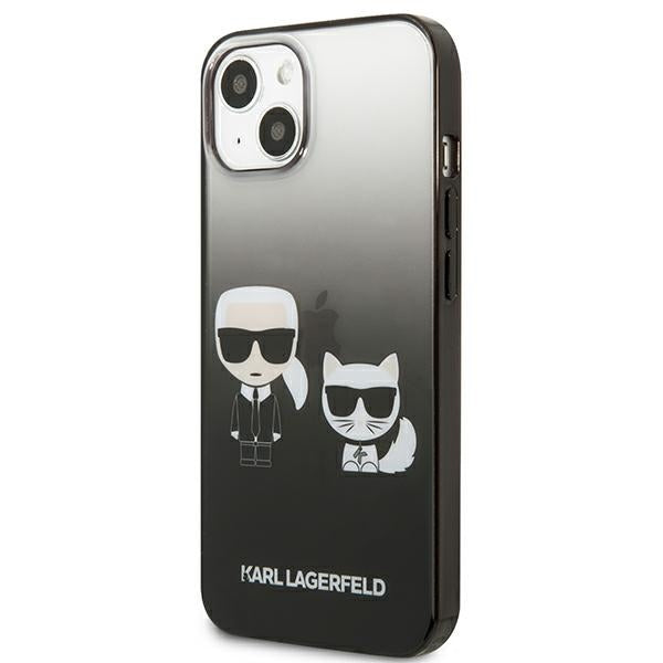 Karl Lagerfeld Gradient Ikonik Karl&amp;Choupette Case for iPhone 13 mini - Black