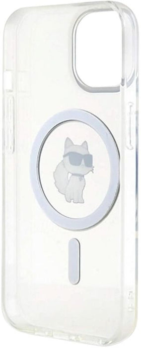 Karl Lagerfeld IML Choupette MagSafe case for iPhone 15 - transparent