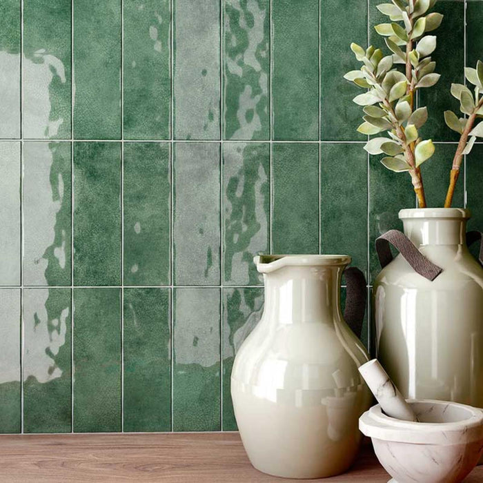 METRO TILE 7.5X30 ARTISAN VERDE