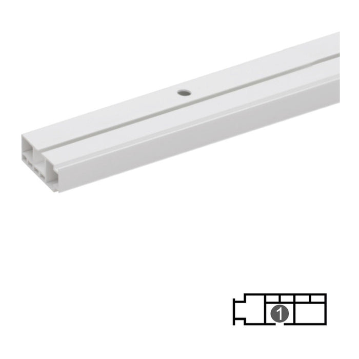 SINGLE CHANNEL PVC MOLDING KARPOL 250 CM.