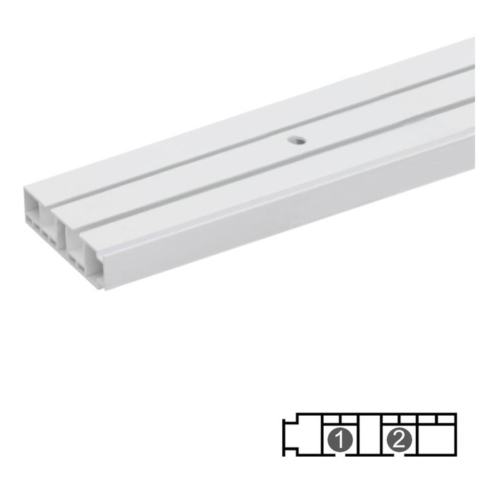 TWO-CHANNEL PVC MOLDING KARPOL 300 CM.
