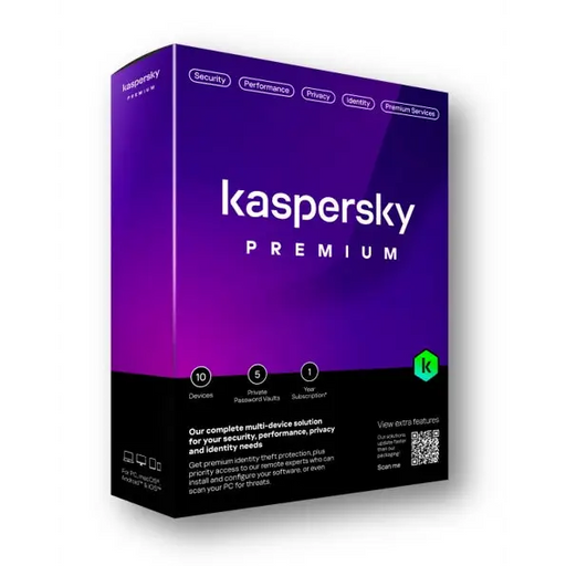 KASPERSKY Premium + Customer Support 20Dvc 1Year DP - Антивирусен Софтуер за киберсигурност<<<Софтуер и Облачни
