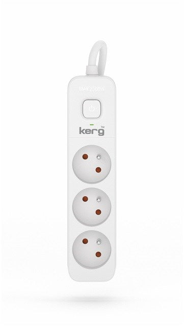 KERG power strip with switch 3 sockets 3m 10A - Power stripsLIP-LIS<<<Slats and extension cordsLIP<<<ActionPL