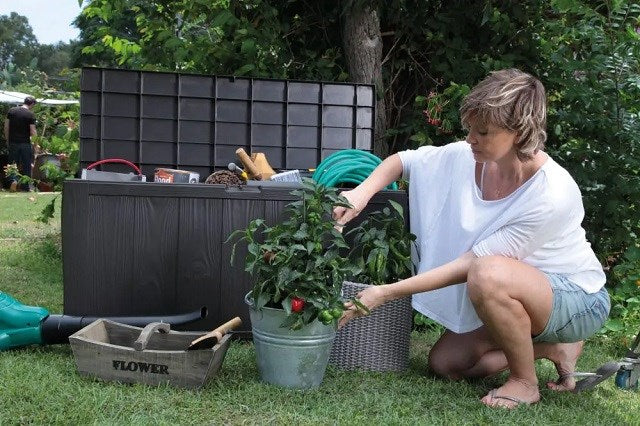 SHERWOOD STORAGE BOX 270 L KETER garden box