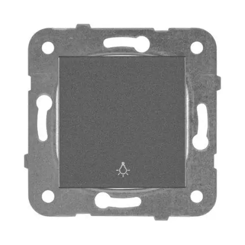 KEY BUTTON MECHANISM DARK GRAY IP20 PANASONIC KARRE PLUS - Ключове и контакти<<<Електроматериали<<<Praktiker&&&Ключове