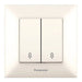 KEY DEVIATOR DOUBLE CREAM PANASONIC Arkedia Slim - Ключове и контакти<<<Електроматериали<<<Praktiker&&&Ключове и