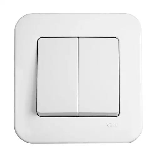 KEY DOUBLE WHITE VIKO BY PANASONIC Rollina - Ключове и контакти<<<Електроматериали<<<Praktiker&&&Ключове и