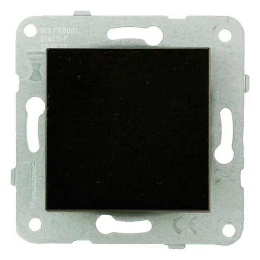 KEY SINGLE BLACK PANASONIC KARRE PLUS - Ключове и контакти<<<Електроматериали<<<Praktiker&&&Ключове и