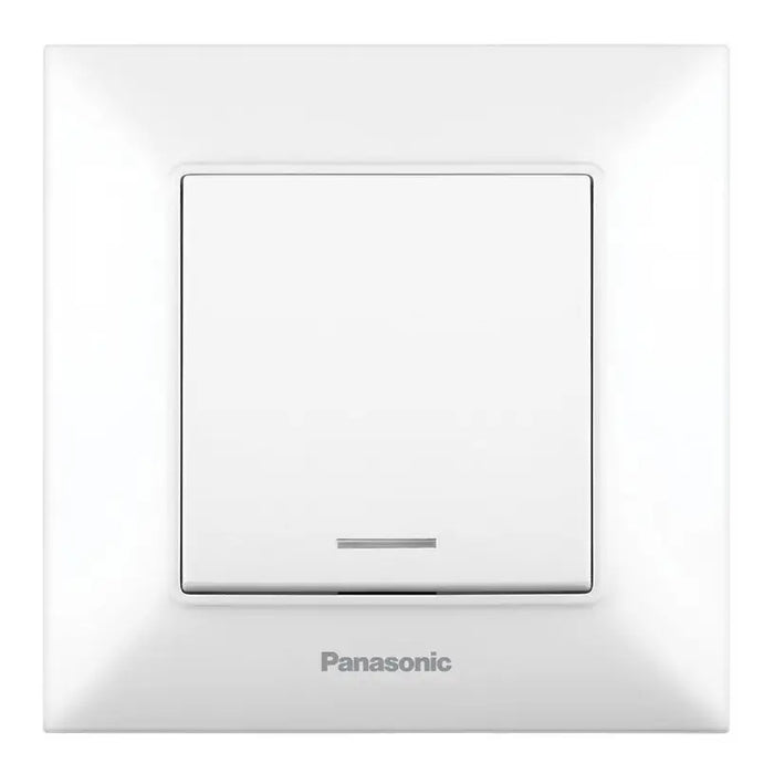 KEY SINGLE LIGHT WHITE PANASONIC Arkedia Slim - Ключове и контакти<<<Електроматериали<<<Praktiker&&&Ключове и
