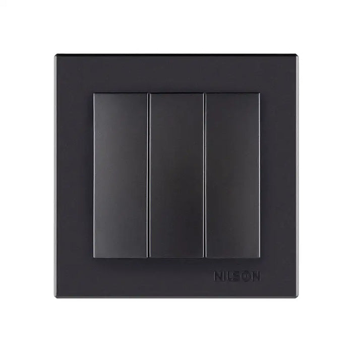 KEY TRIPLE BLACK NILSON ALEGRA - Ключове и контакти<<<Електроматериали<<<Praktiker&&&Ключове и