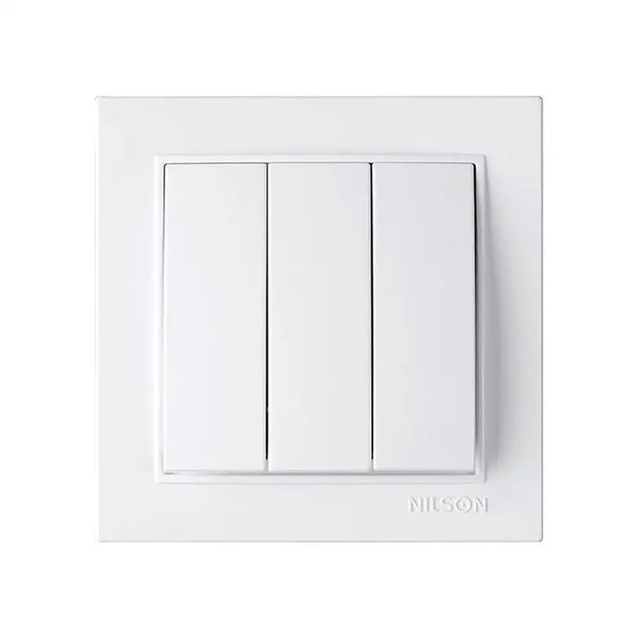 KEY TRIPLE WHITE NILSON THOR - Ключове и контакти<<<Електроматериали<<<Praktiker&&&Ключове и