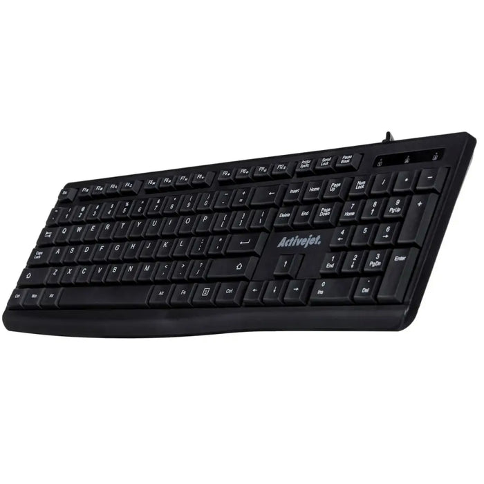 Keyboard Activejet K-3803S Black QWERTY - Клавиатури<<<Електроника Периферни и резервни части<<<Компютри|