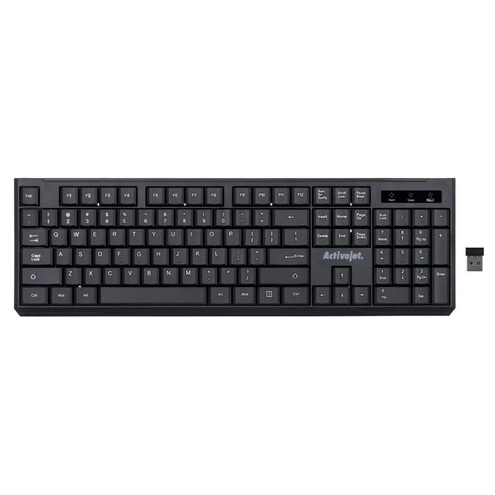 Keyboard Activejet K-3911W Black QWERTY - Клавиатури<<<Електроника Периферни и резервни части<<<Компютри|