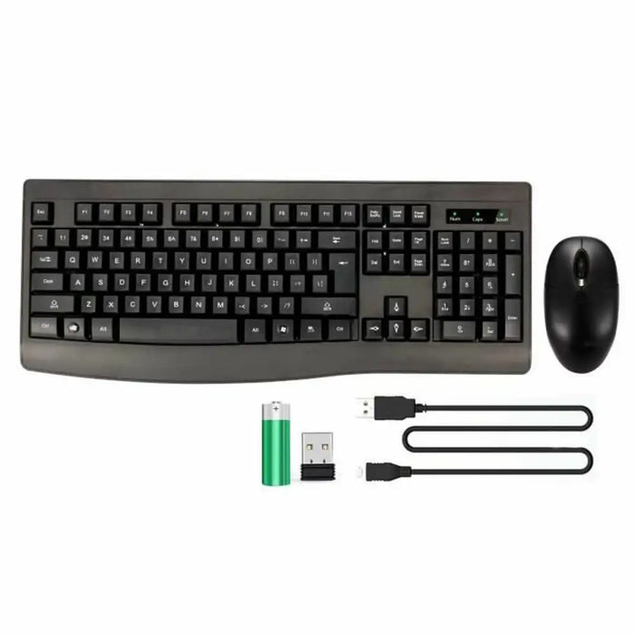 Keyboard and Mouse Bluestork Clavier Souris Sans Fil Black - Електроника Периферни и резервни части<<<Компютри|