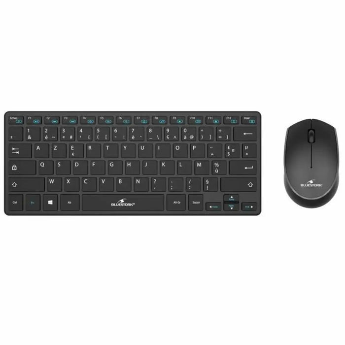 Keyboard and Mouse Bluestork Sans fil Ultra compact Black - Електроника Периферни и резервни части<<<Компютри|