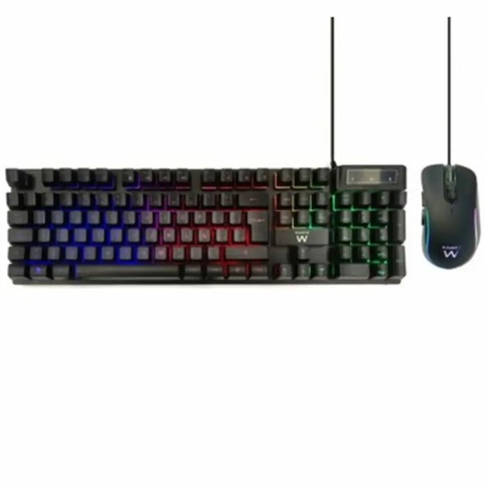 Keyboard and Mouse Ewent PL3201 Black Spanish Qwerty QWERTY - Електроника Периферни и резервни части<<<Компютри|