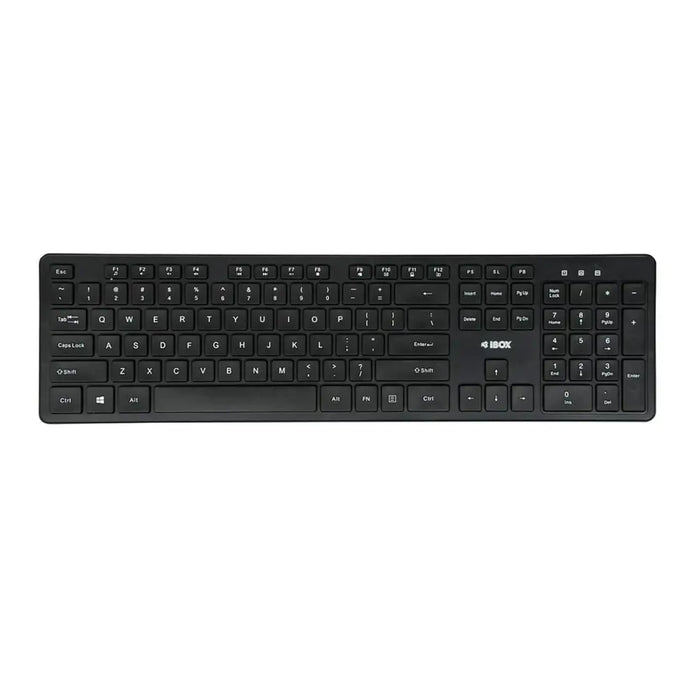 Keyboard and Mouse Ibox IKM5010W Black Qwerty US - Клавиатури<<<Електроника Периферни и резервни части<<<Компютри|