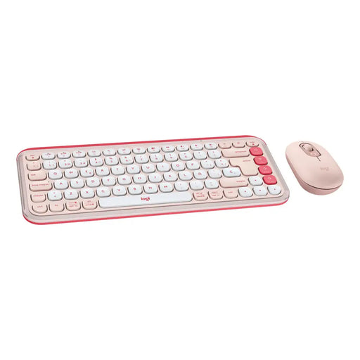 Keyboard and Mouse Logitech POP ICON Spanish QWERTY Pink - Електроника Периферни и резервни части<<<Компютри|