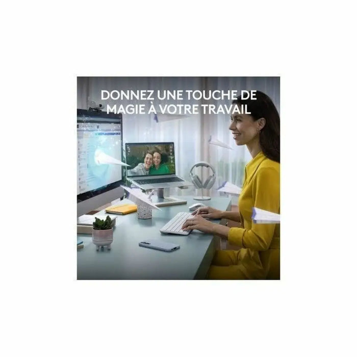 Keyboard and Mouse Logitech White French Azerty French - Електроника Периферни и резервни части<<<Компютри|