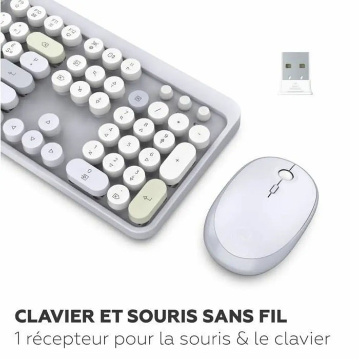 Keyboard and Mouse Mobility Lab Modelo ergonómico Grey AZERTY - Клавиатури<<<Електроника Периферни и резервни