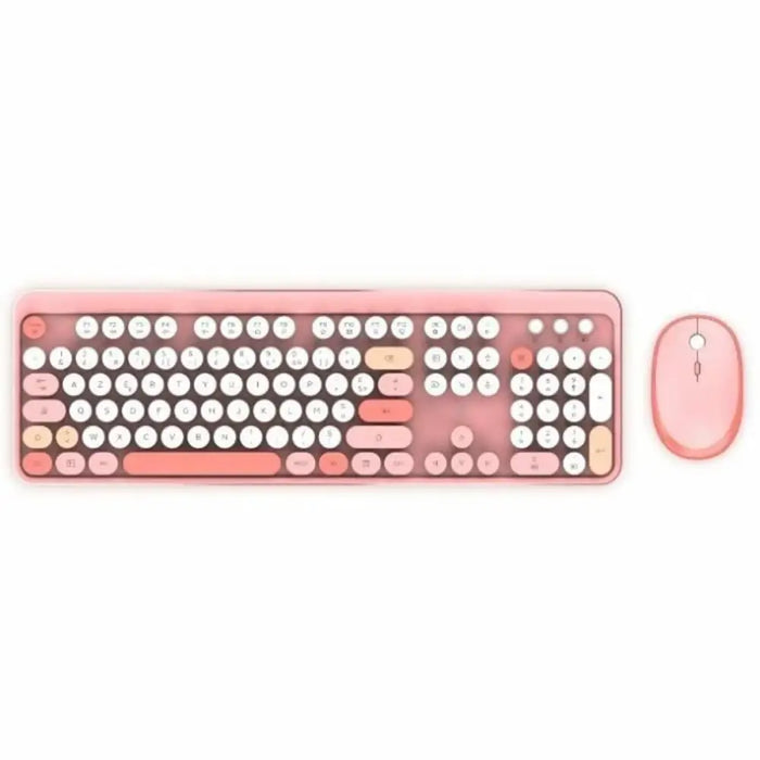 Keyboard and Mouse Mobility Lab Pure Color Rose Azerty French - Електроника Периферни и резервни части<<<Компютри|
