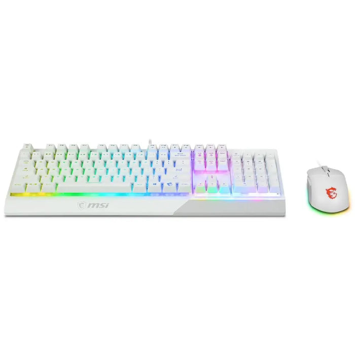 Keyboard and Mouse MSI Vigor GK30 Spanish Qwerty White - Електроника Периферни и резервни части<<<Компютри|