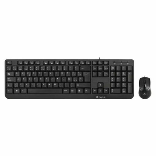 Keyboard and Mouse NGS Cocoa Kit Black Spanish Qwerty - Електроника Периферни и резервни части<<<Компютри|